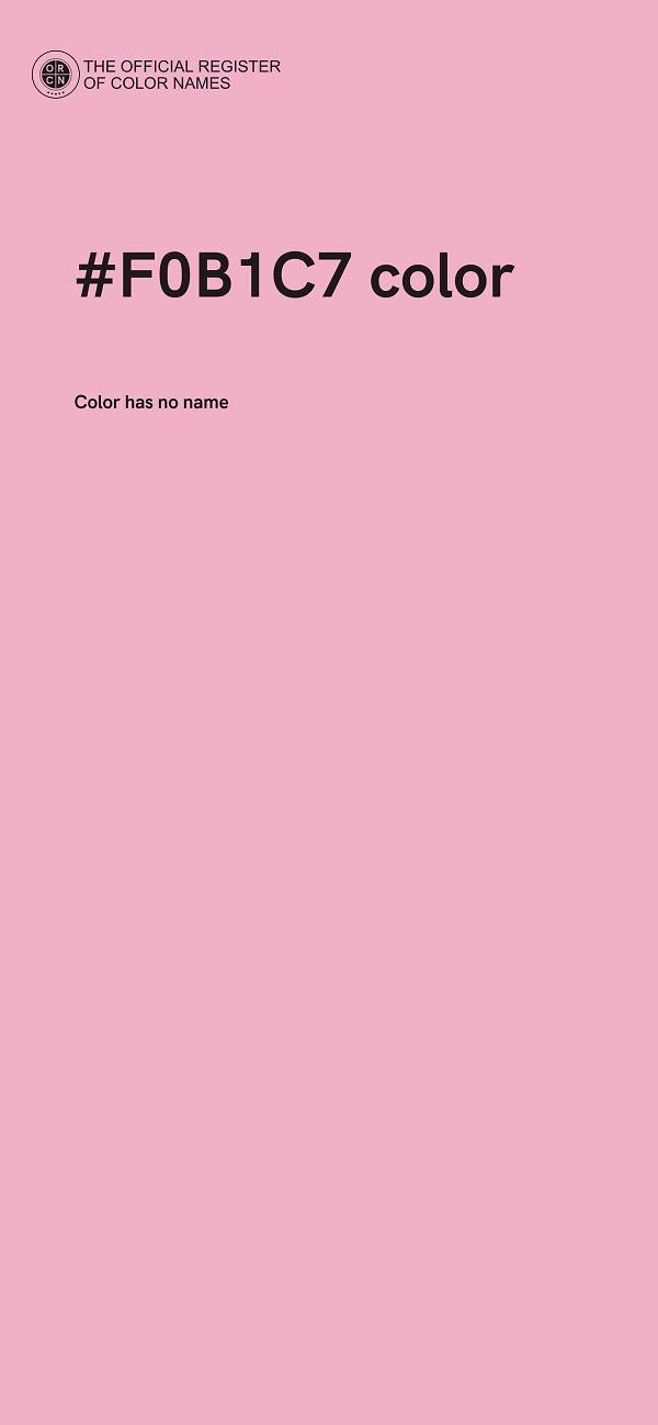 #F0B1C7 color image