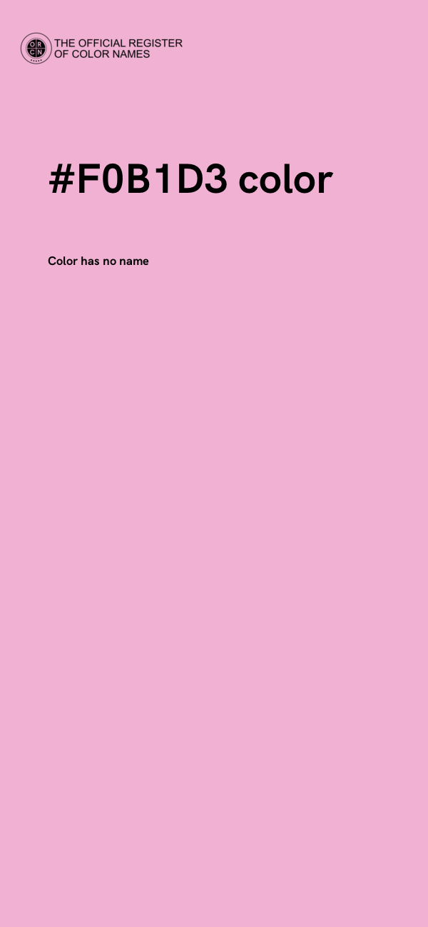 #F0B1D3 color image