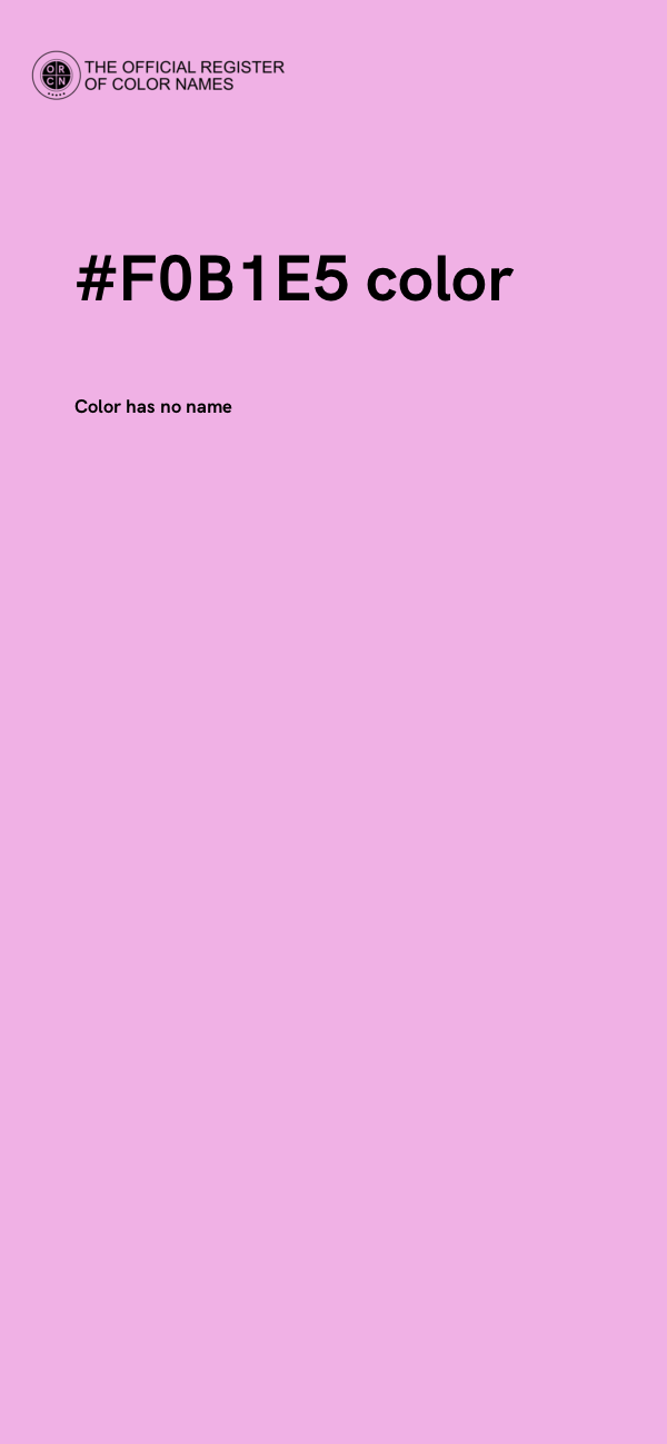 #F0B1E5 color image
