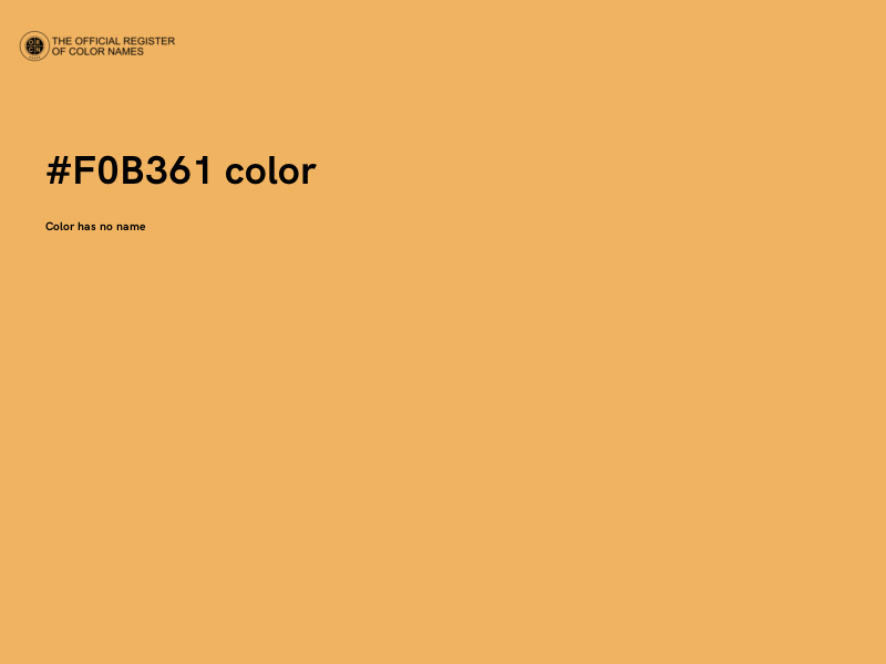 #F0B361 color image