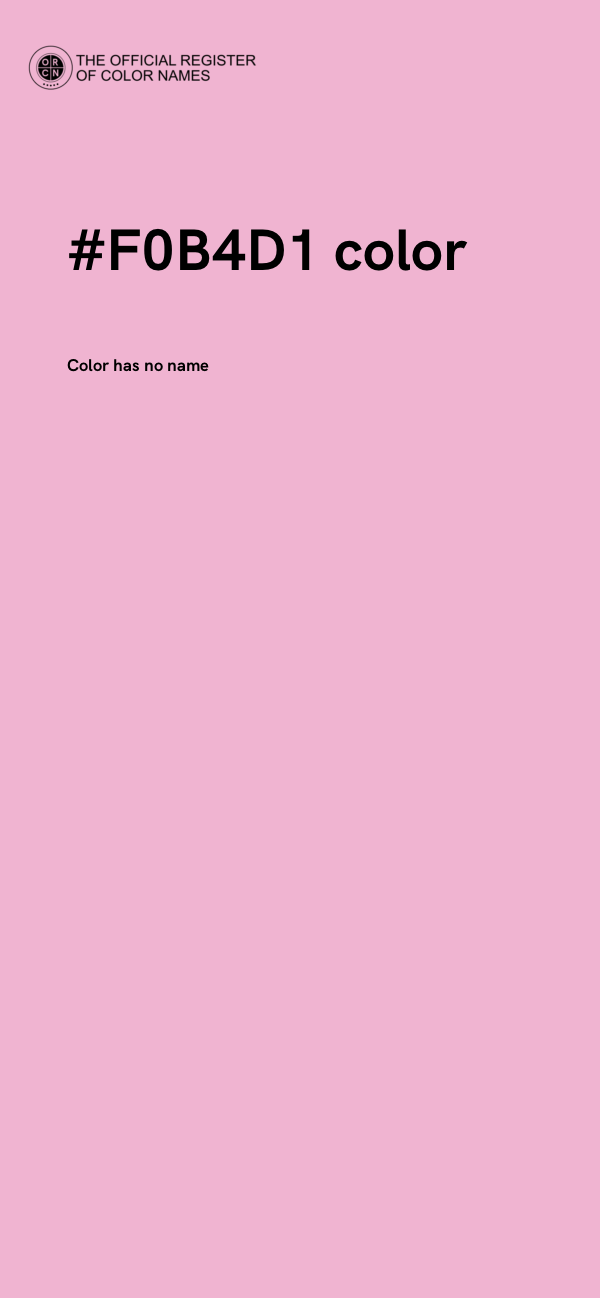 #F0B4D1 color image
