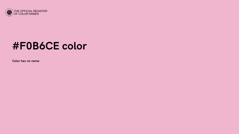 #F0B6CE color image