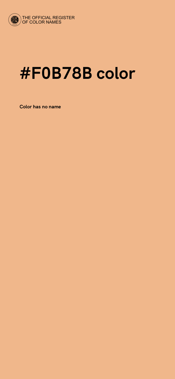 #F0B78B color image