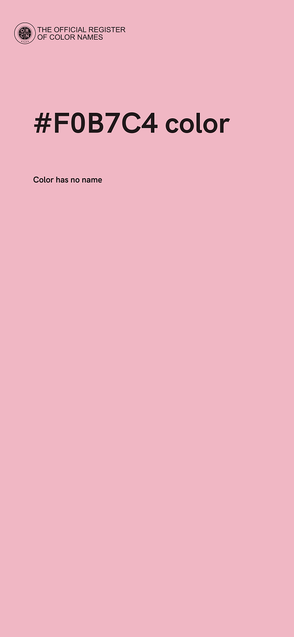 #F0B7C4 color image
