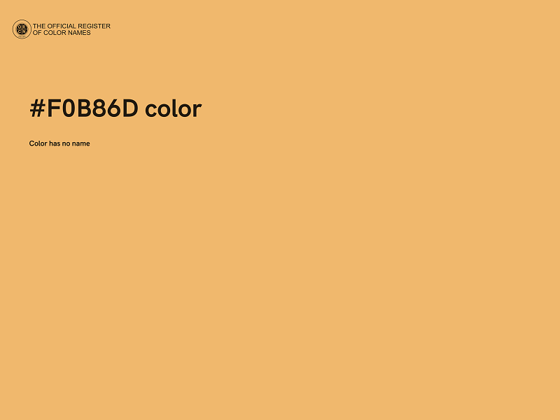 #F0B86D color image