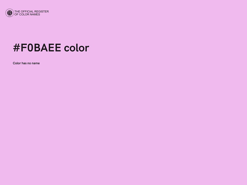 #F0BAEE color image