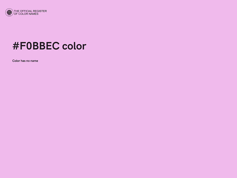 #F0BBEC color image