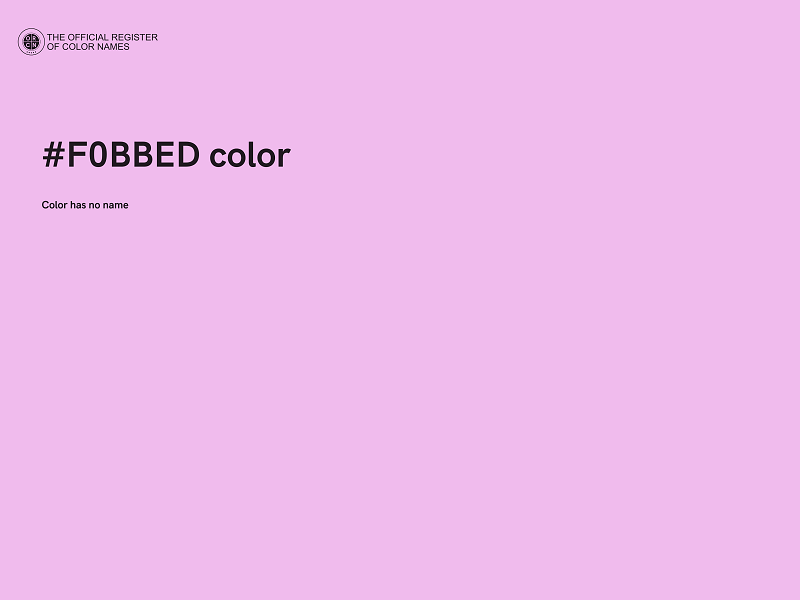 #F0BBED color image