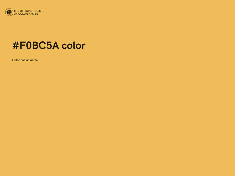 #F0BC5A color image