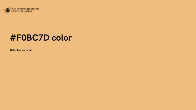 #F0BC7D color image