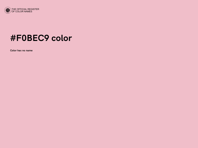 #F0BEC9 color image