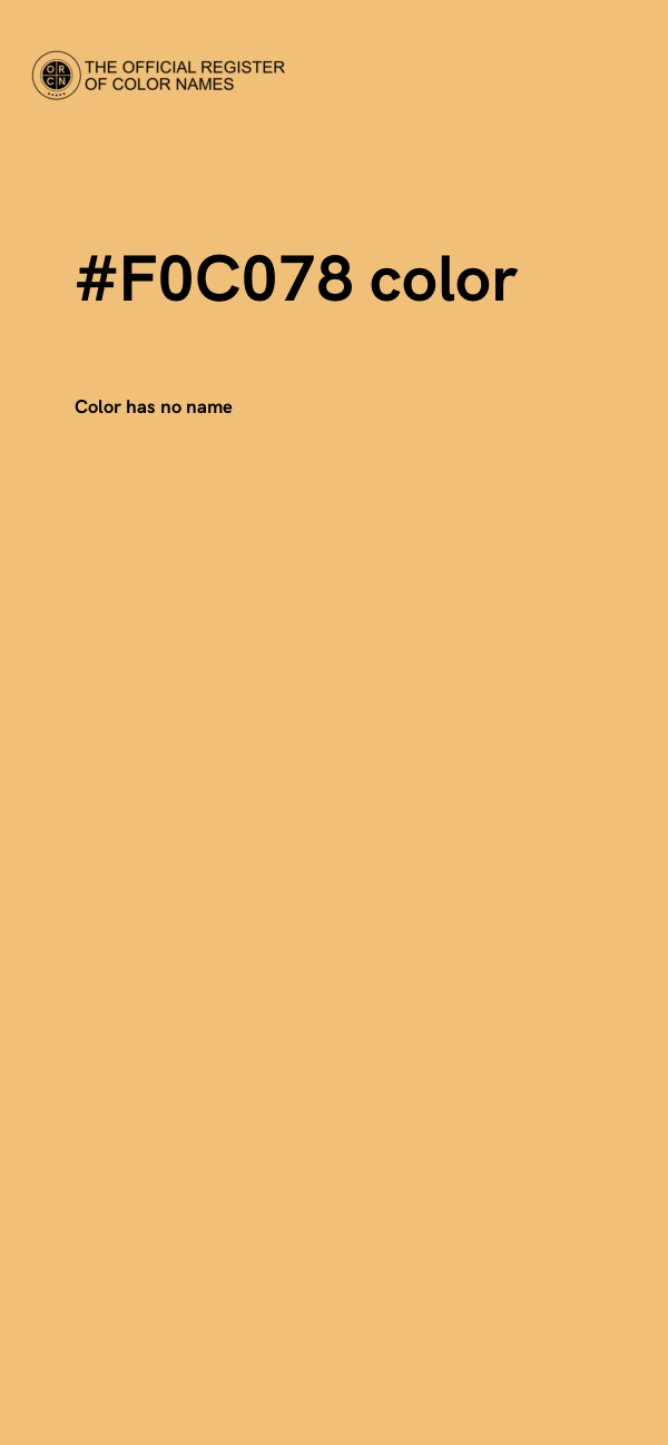 #F0C078 color image