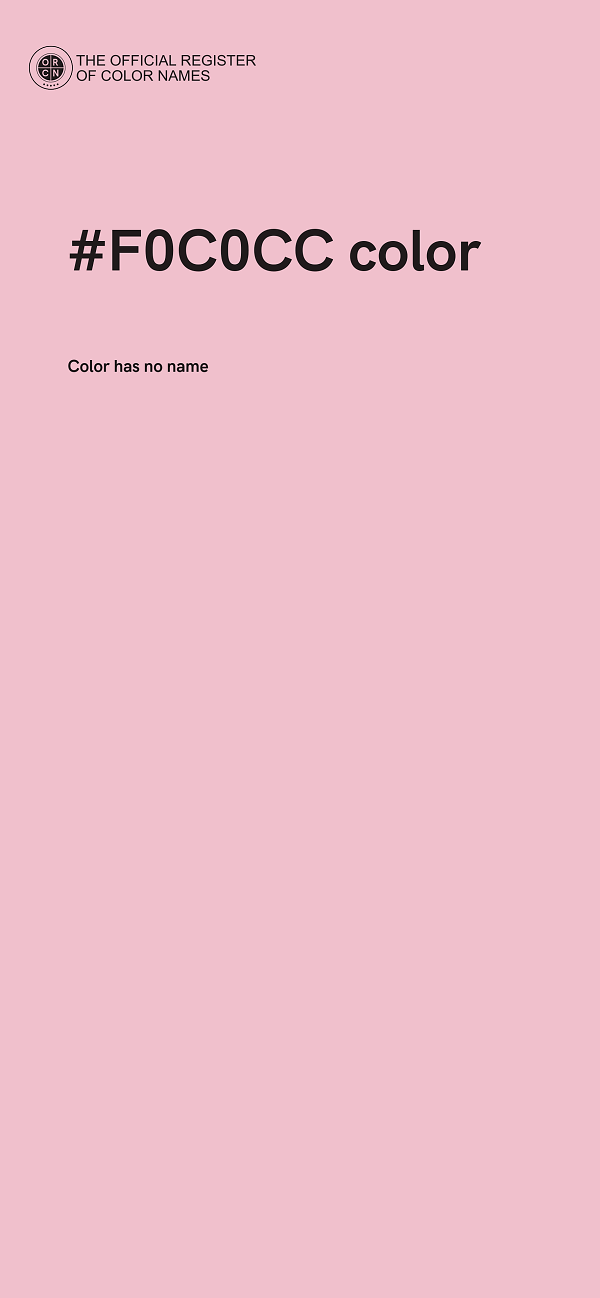 #F0C0CC color image