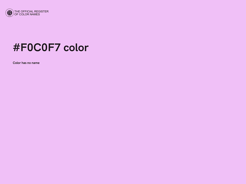 #F0C0F7 color image