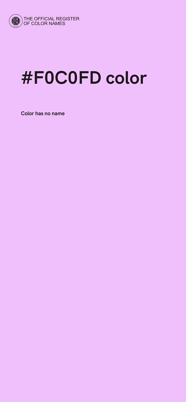 #F0C0FD color image