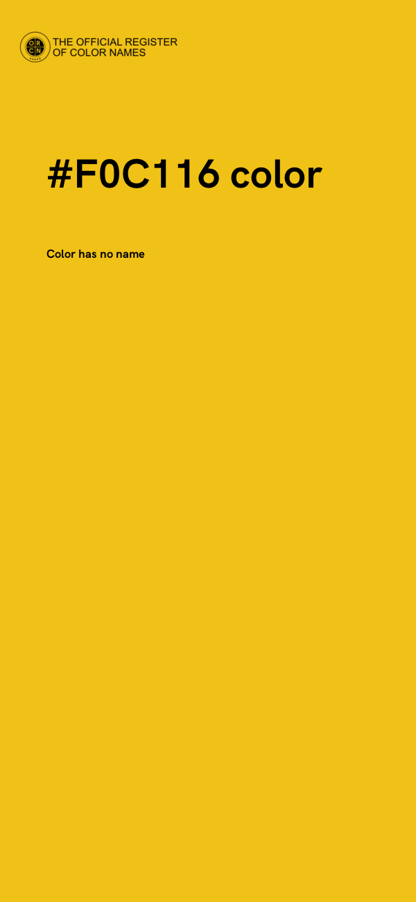 #F0C116 color image