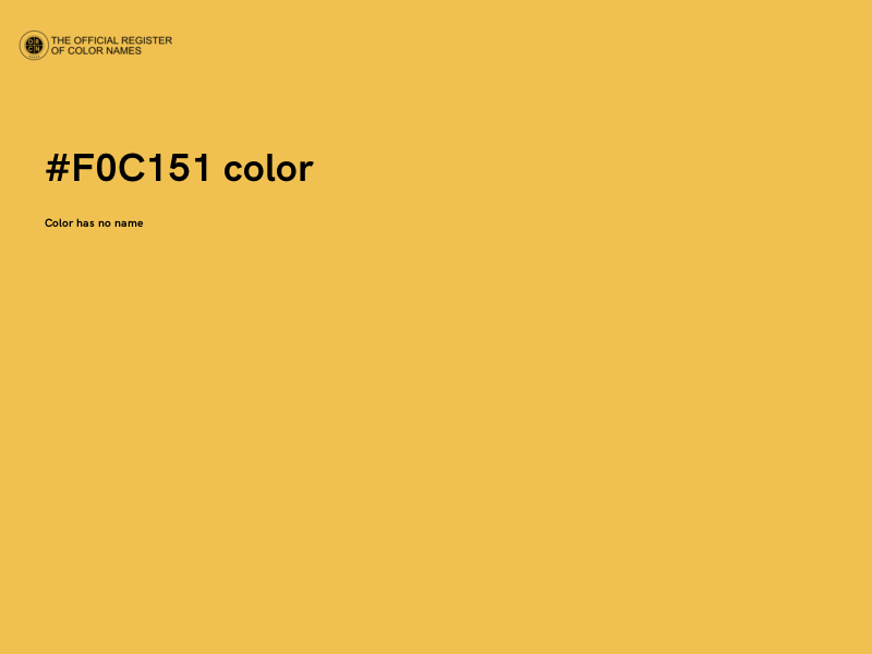 #F0C151 color image