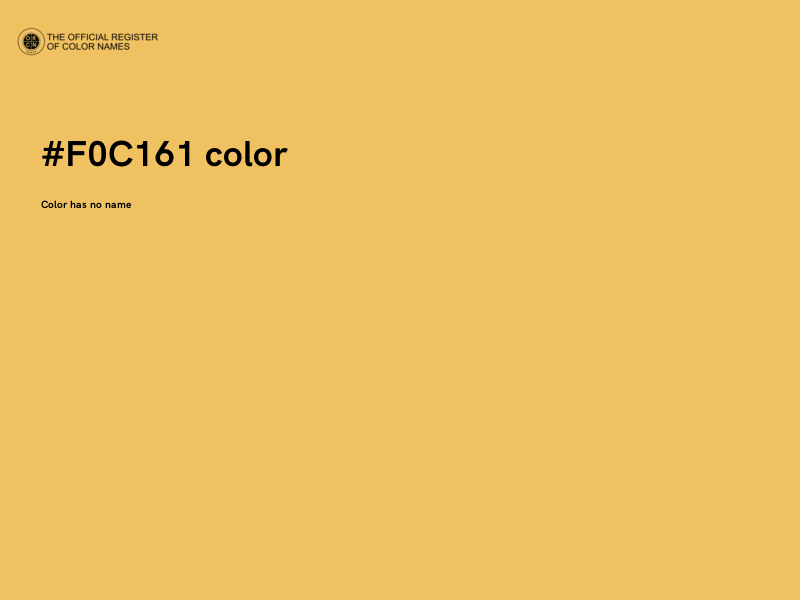 #F0C161 color image