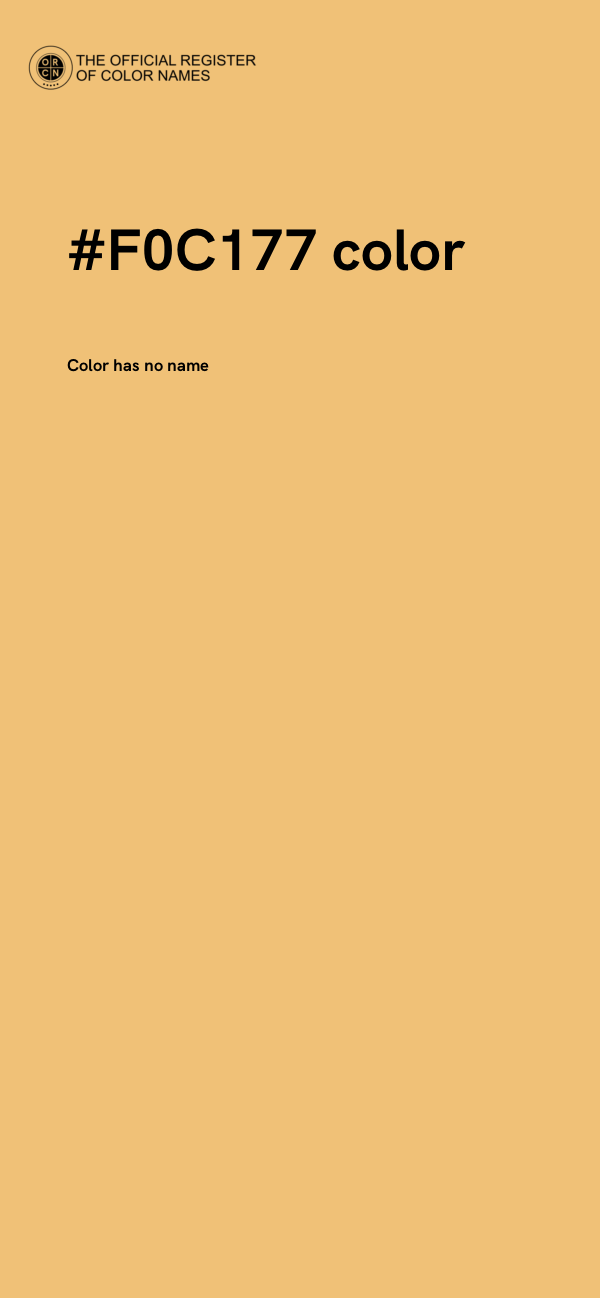 #F0C177 color image