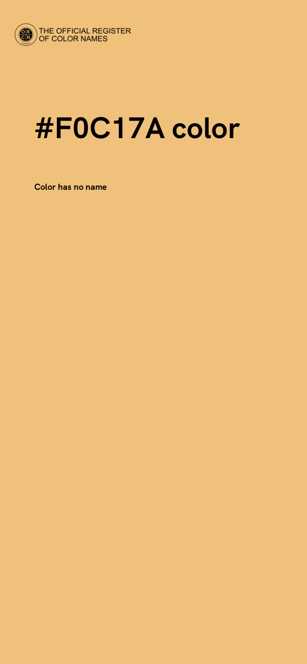 #F0C17A color image