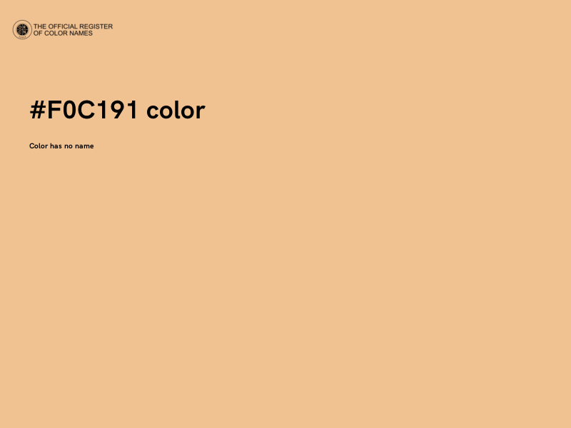 #F0C191 color image