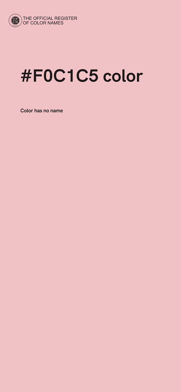 #F0C1C5 color image