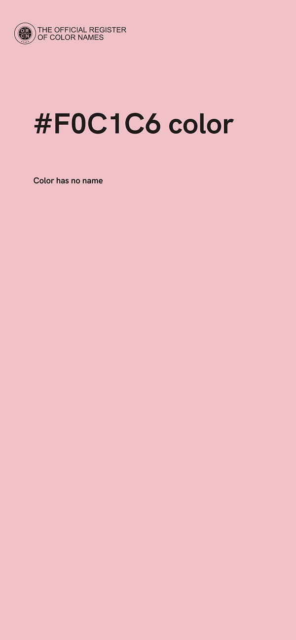 #F0C1C6 color image