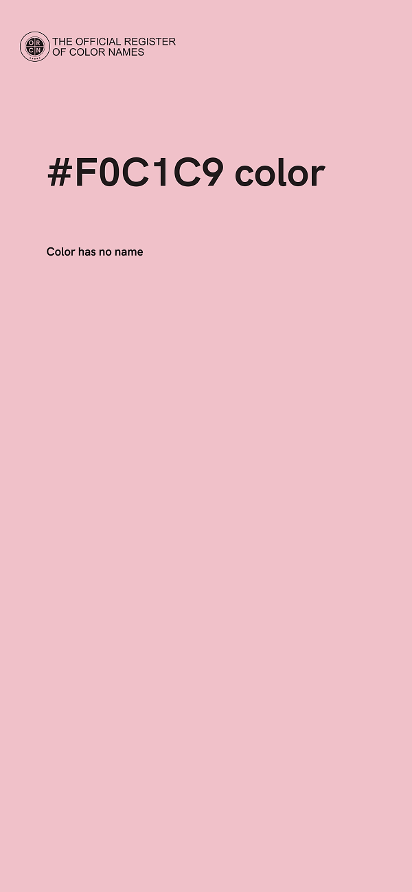 #F0C1C9 color image