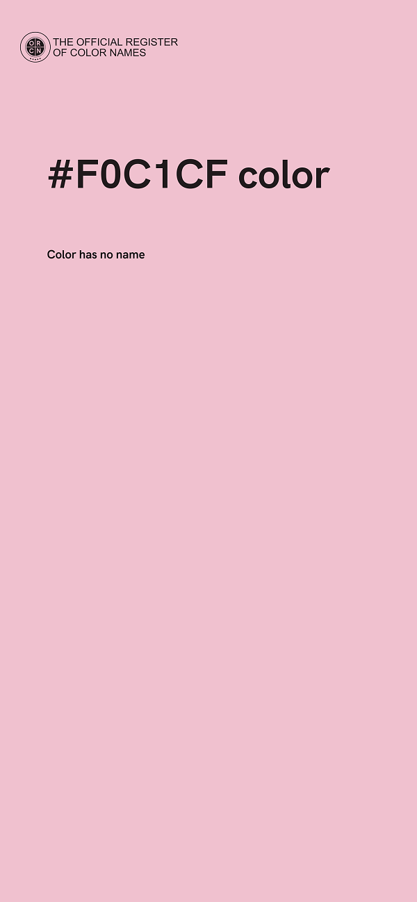 #F0C1CF color image