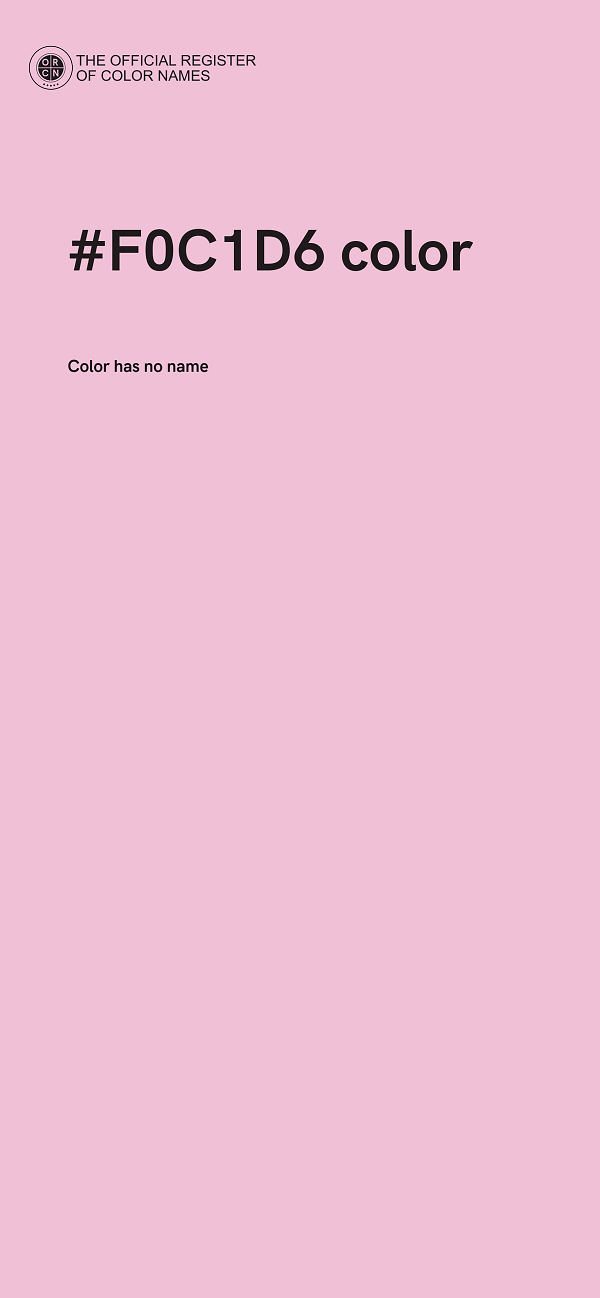 #F0C1D6 color image