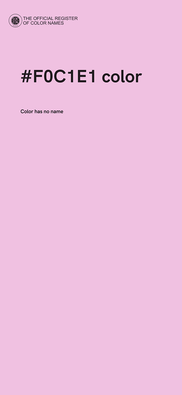 #F0C1E1 color image