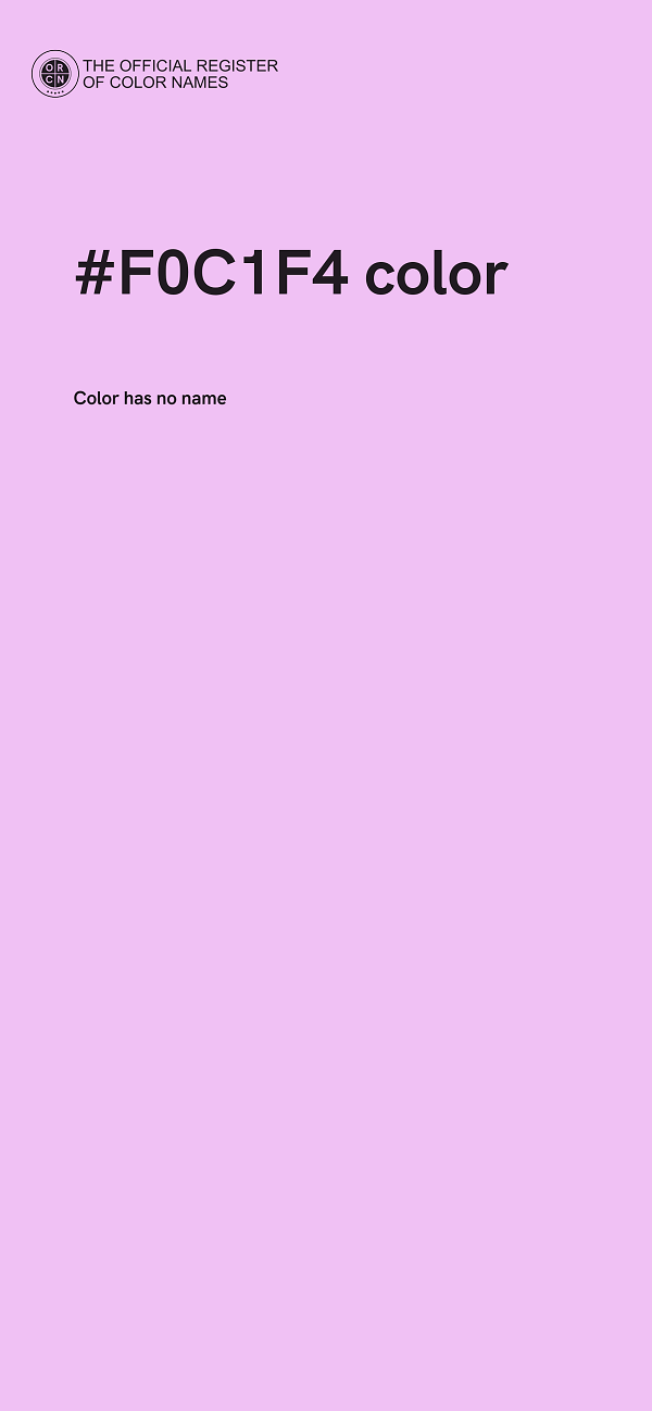 #F0C1F4 color image