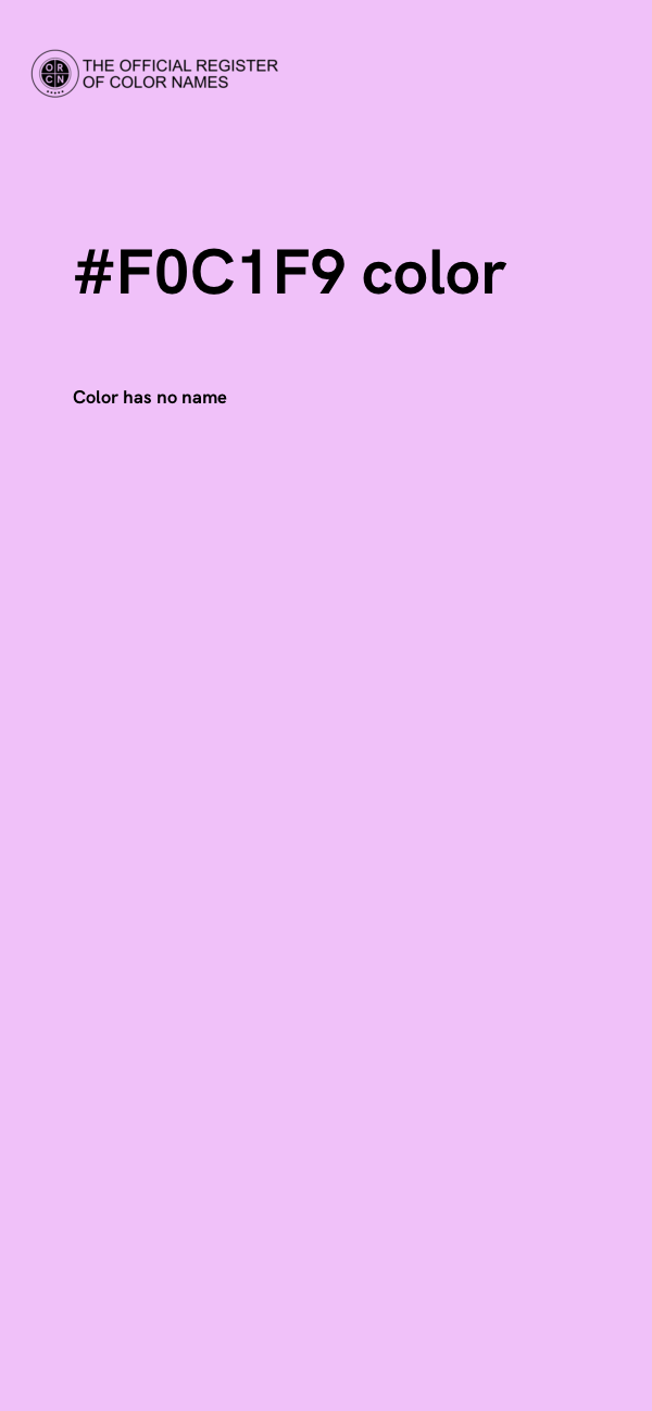 #F0C1F9 color image