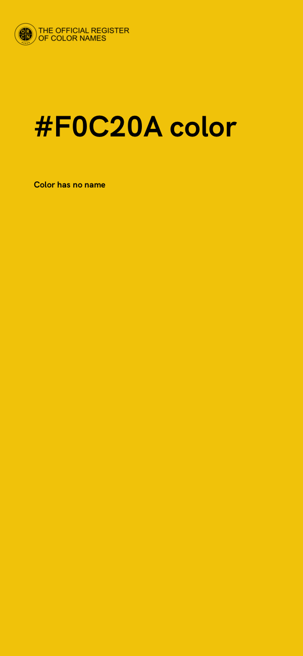 #F0C20A color image