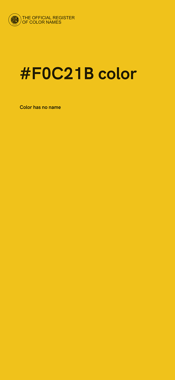 #F0C21B color image