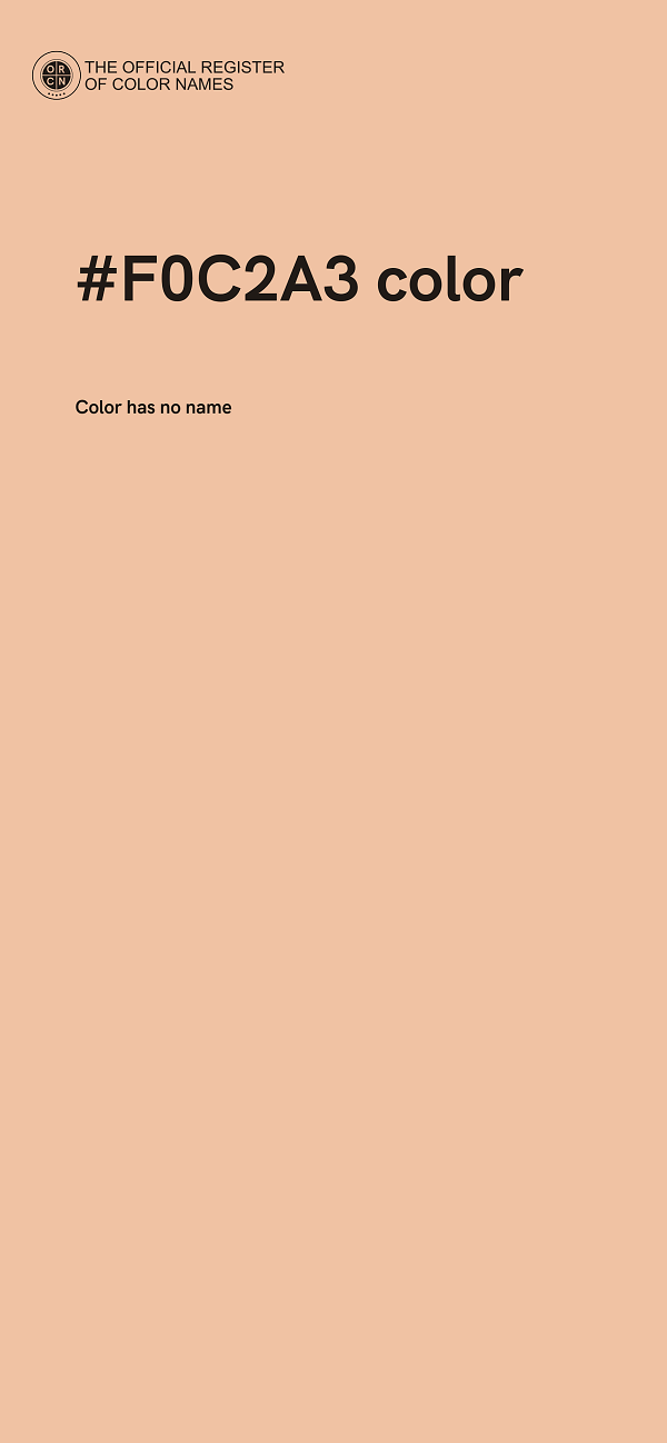 #F0C2A3 color image