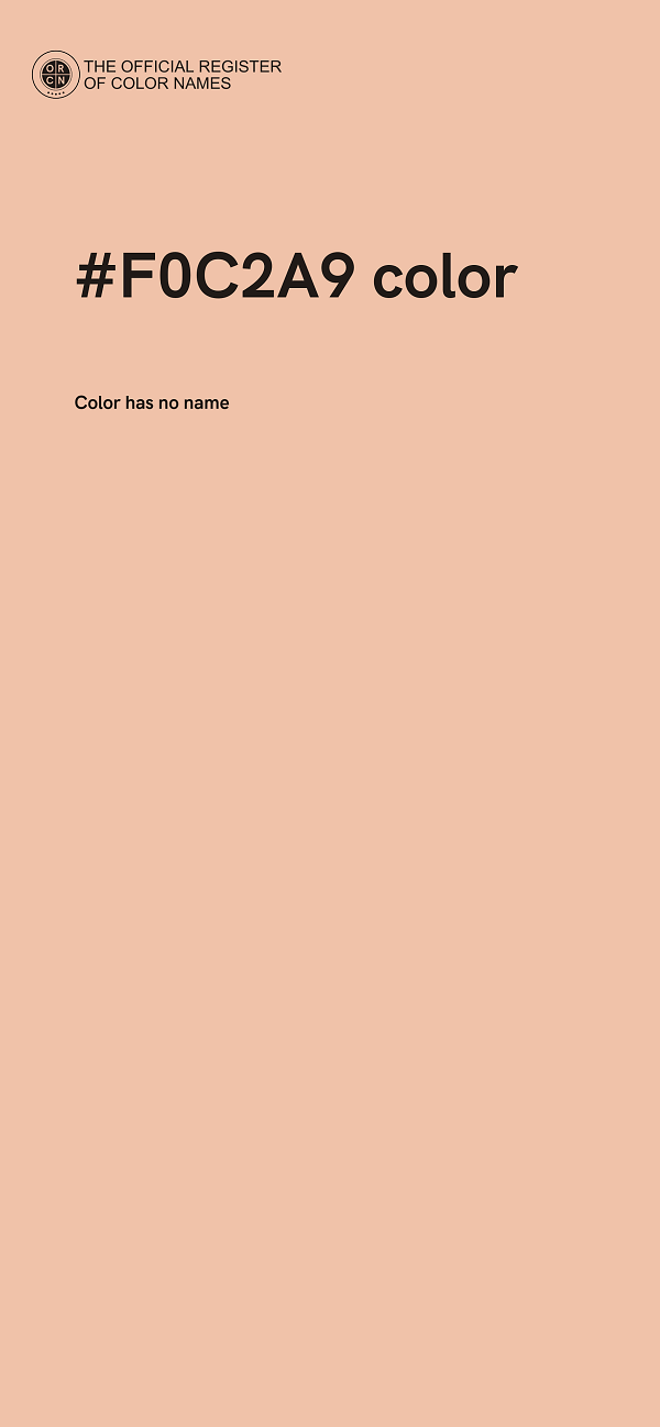 #F0C2A9 color image