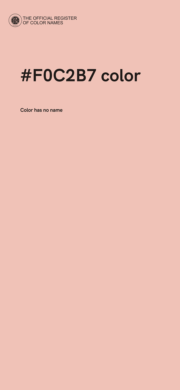 #F0C2B7 color image