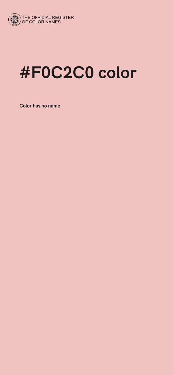 #F0C2C0 color image