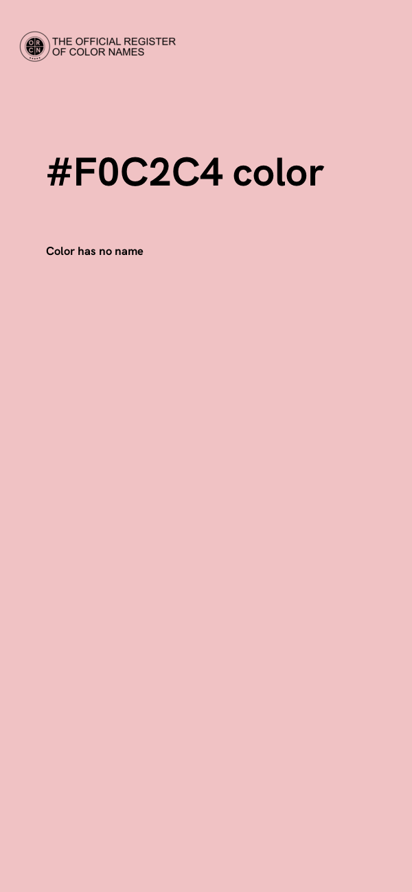 #F0C2C4 color image