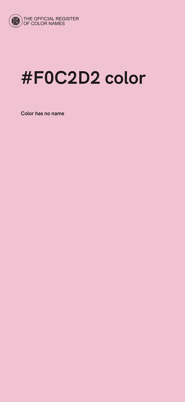#F0C2D2 color image