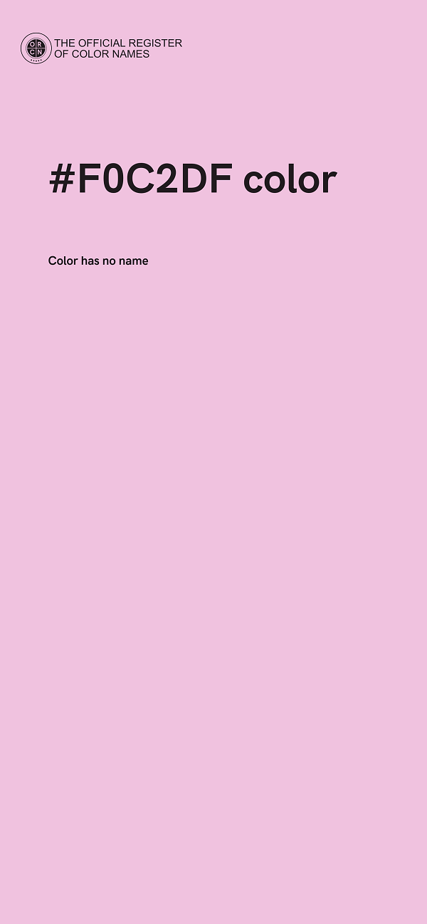 #F0C2DF color image