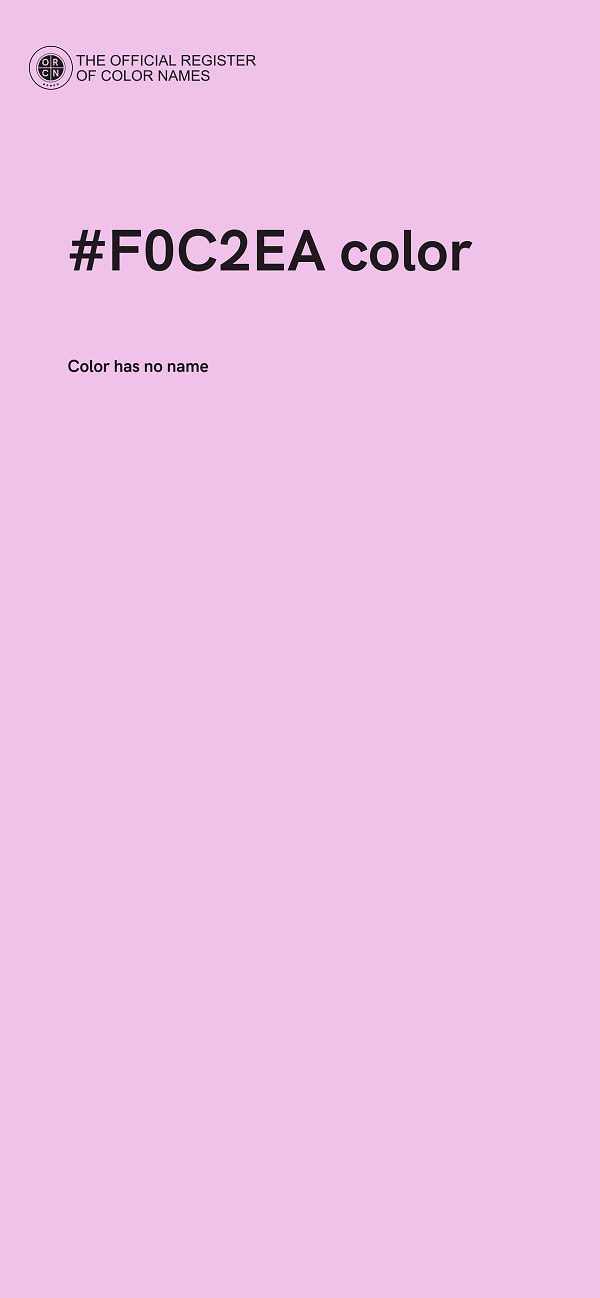 #F0C2EA color image