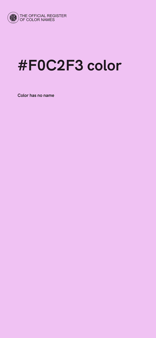 #F0C2F3 color image