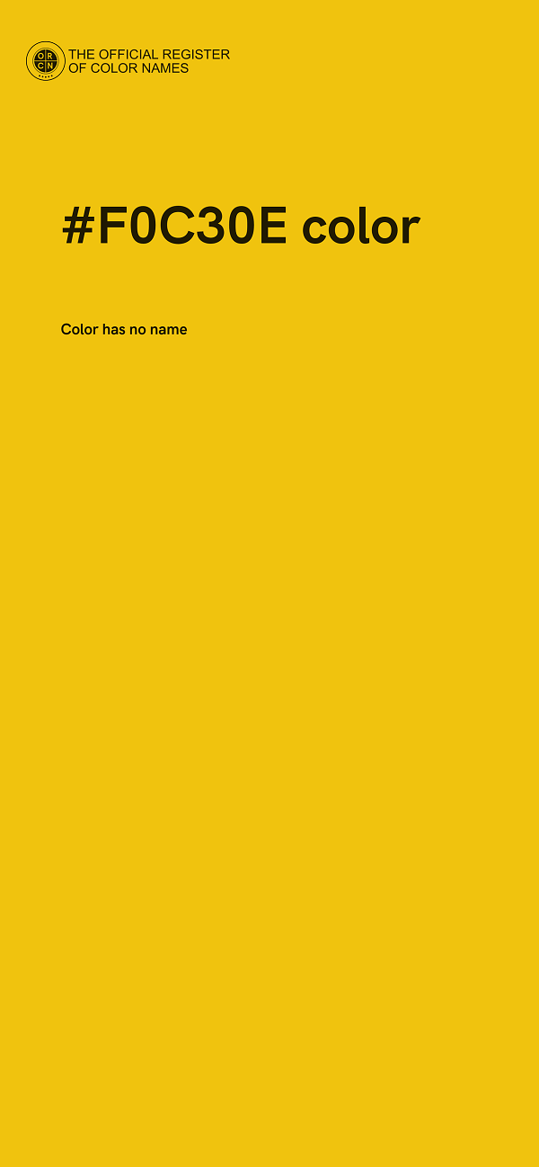 #F0C30E color image