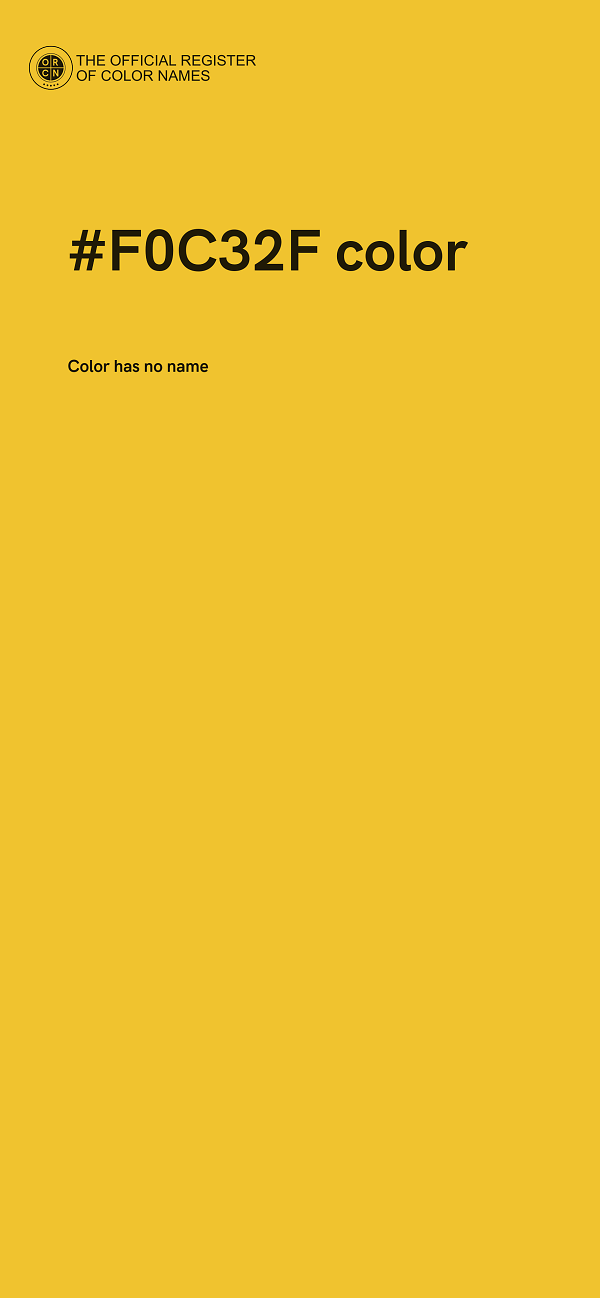 #F0C32F color image