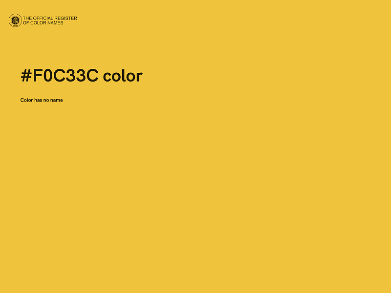 #F0C33C color image