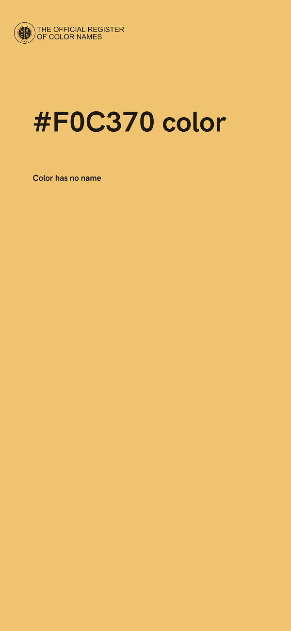 #F0C370 color image