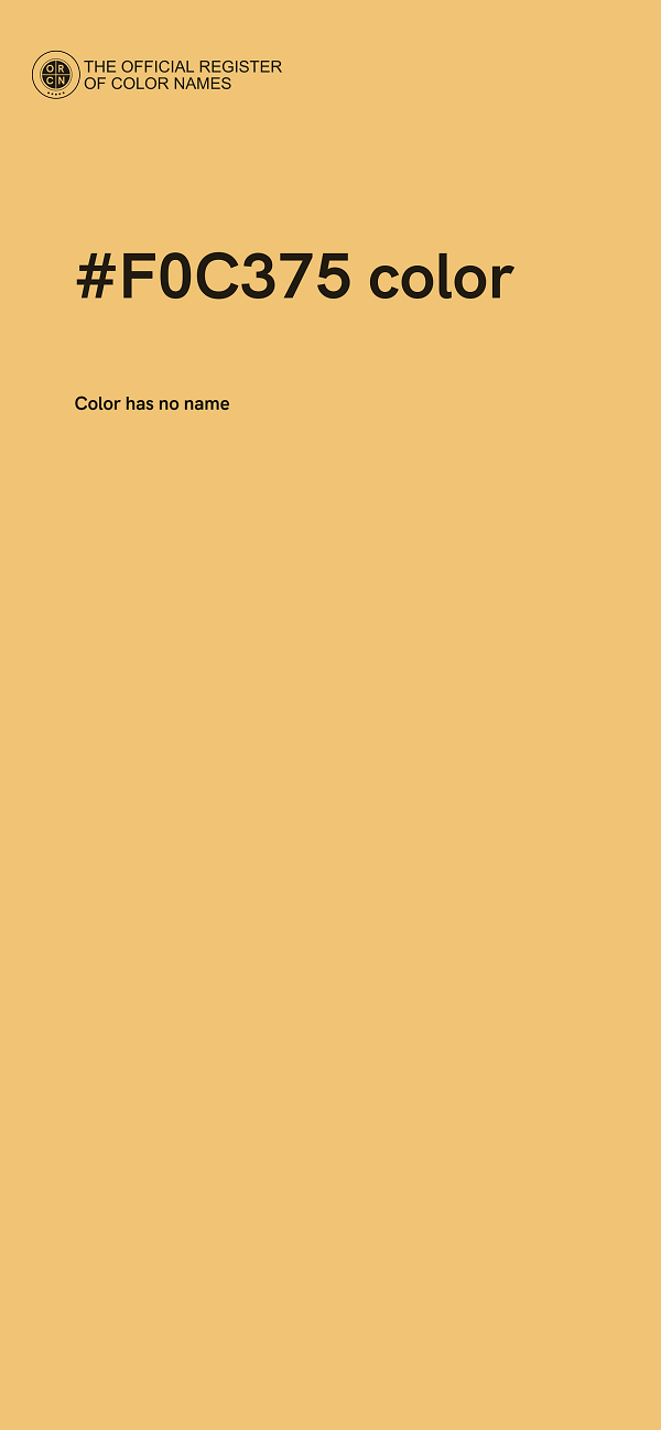 #F0C375 color image