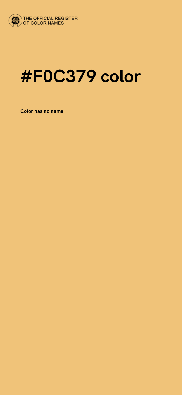#F0C379 color image